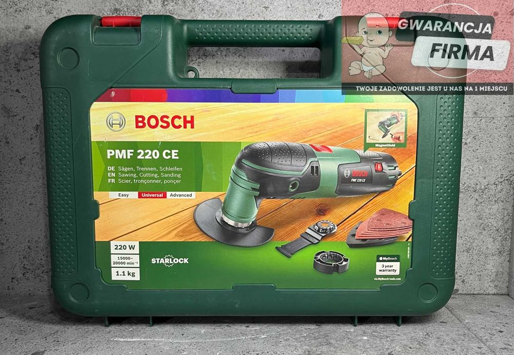 Bosch PMF 220 CE – Narzędzie wielofunkcyjne 220W | Walizka |