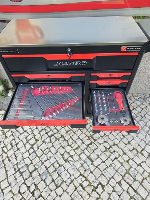 carrinho de ferramenta XXXL JUMBO PRO 11 gavetas completas novo