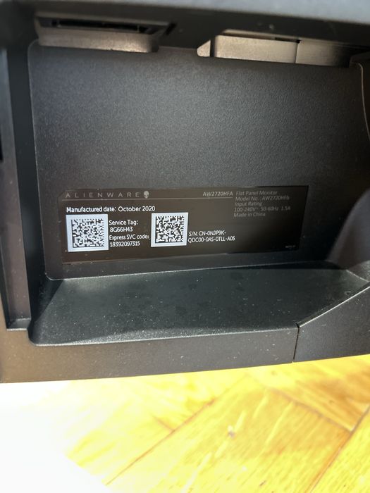Monitor Alienware 27” 240Hz (AW2720HFA) – Gaming