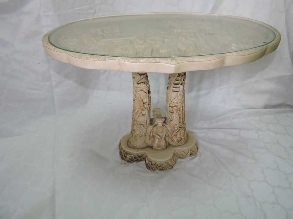 Conjunto Mesa e Vaso decorativa