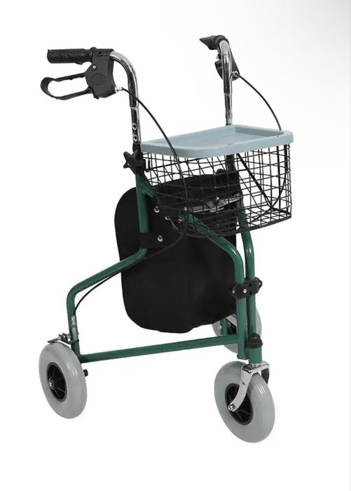 Ролатор сталевий (ходунки на колесах дорослі) з кошиком і сумкою Karedeniz Medical PR-888