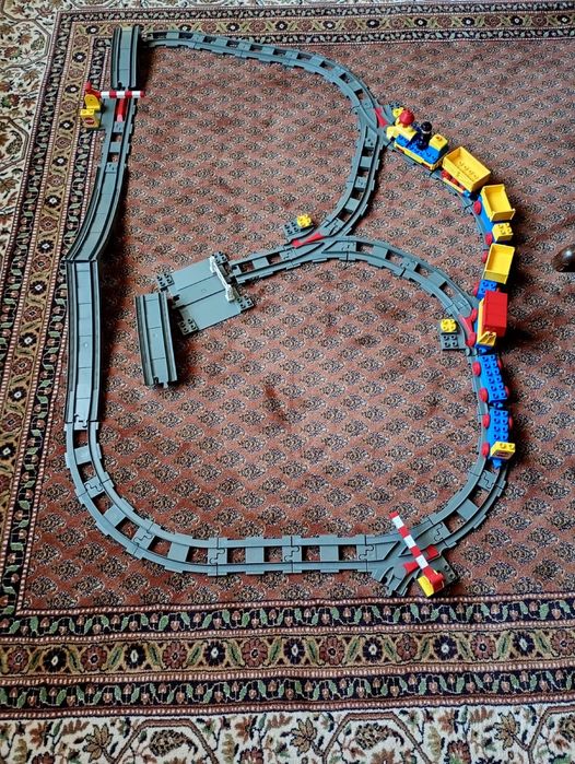 Zestaw klocków Lego Duplo + Classic/ Kolejka na baterie / Stan BDB