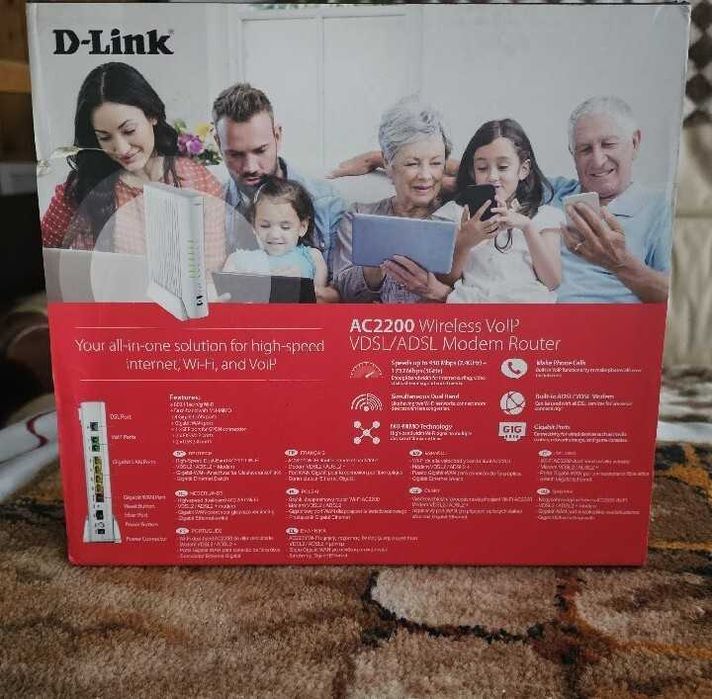 D-Link DVA-5592 Światłowodowy Fiber Sfd 4G 5GHz