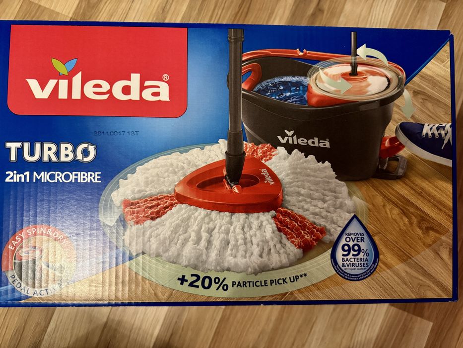 Nowy obrotowy mop vileda 2 w 1 MICROFIBRE