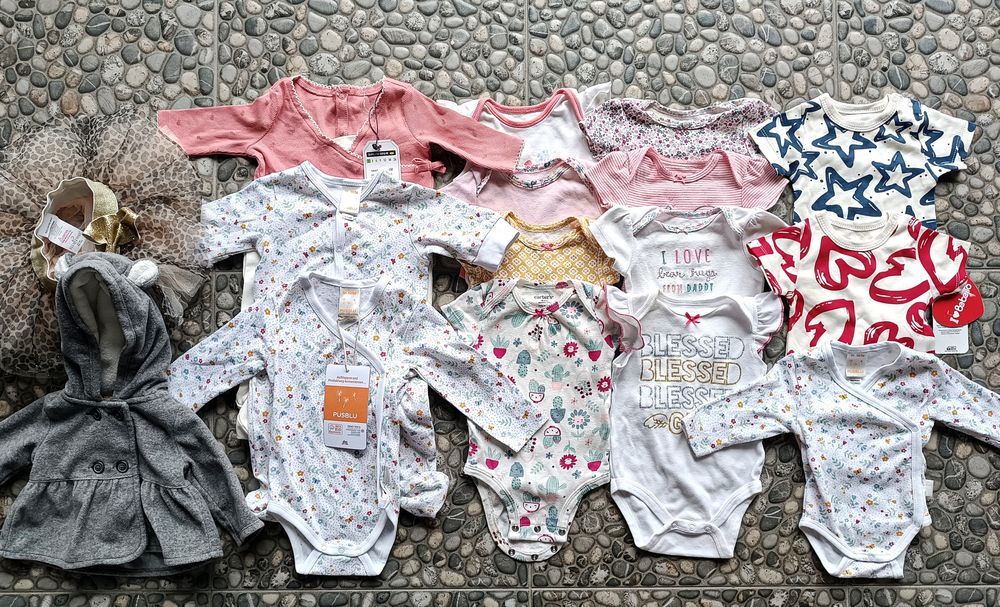 Великий лот дитячого одягу 0-3 міс дівчинка