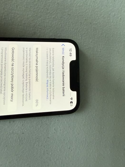 iPhone 13 mini 128GB Green kondycja baterii 86% w idealnym stanie