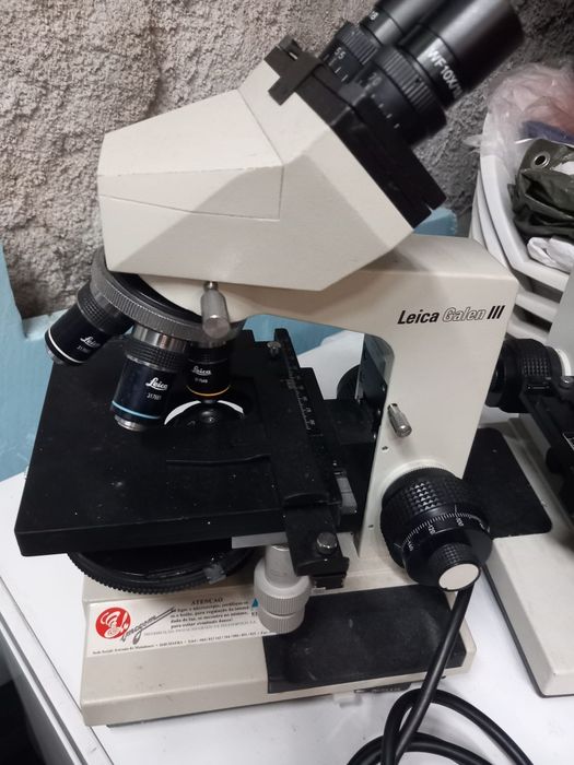 Microscópios Leica Galen III - Para Coleção, Peças ou Reparação