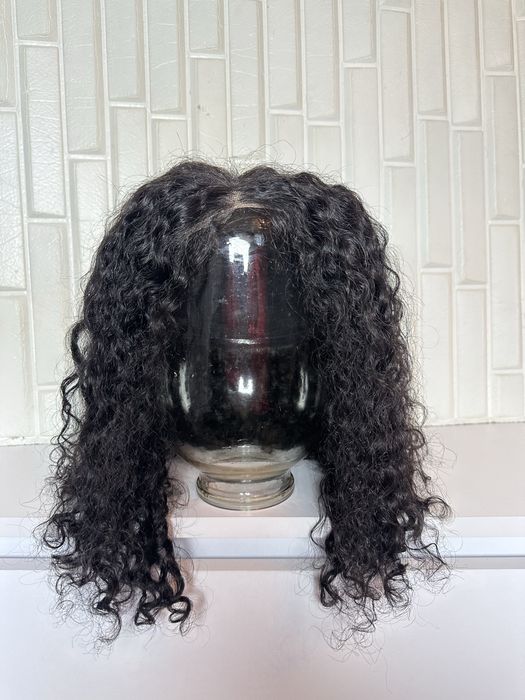 Парик с натуральных волос афрокудри перука з натурального волосся