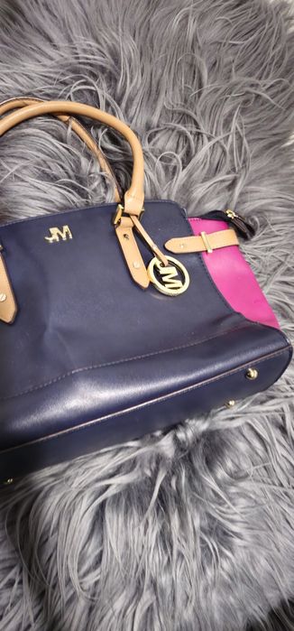 Torba torebka granatowa różowa star Julien McDonald