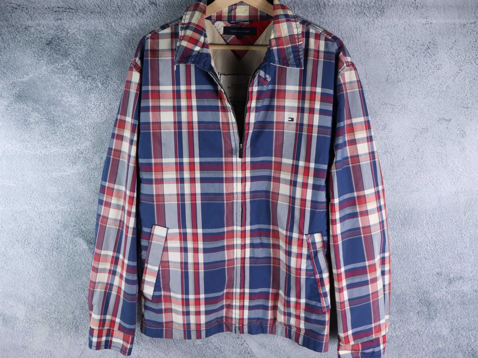 Tommy Hilfiger kurtka checkered harrington harringtonka męska L XL