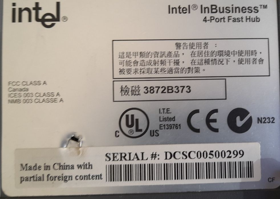 Intel 4-Port Hub64284585193603122