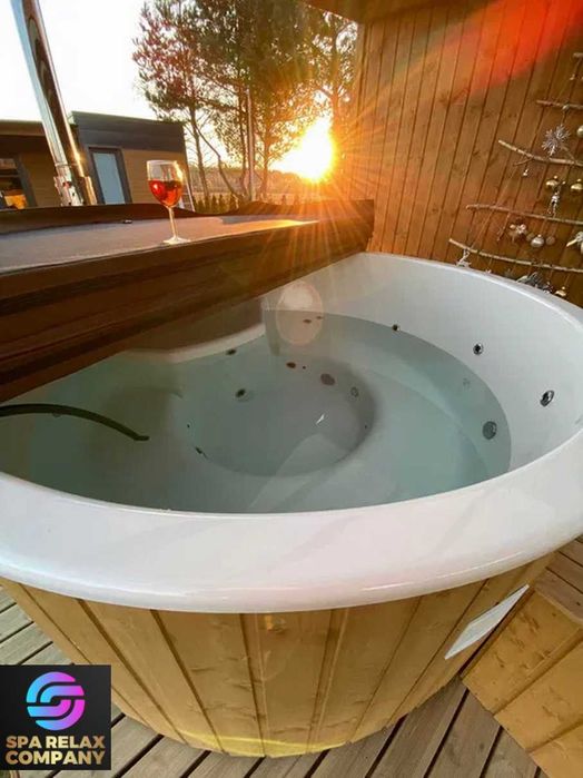 Чан на дрова Купель на дрова Гаряча бочка Вуличне офуро