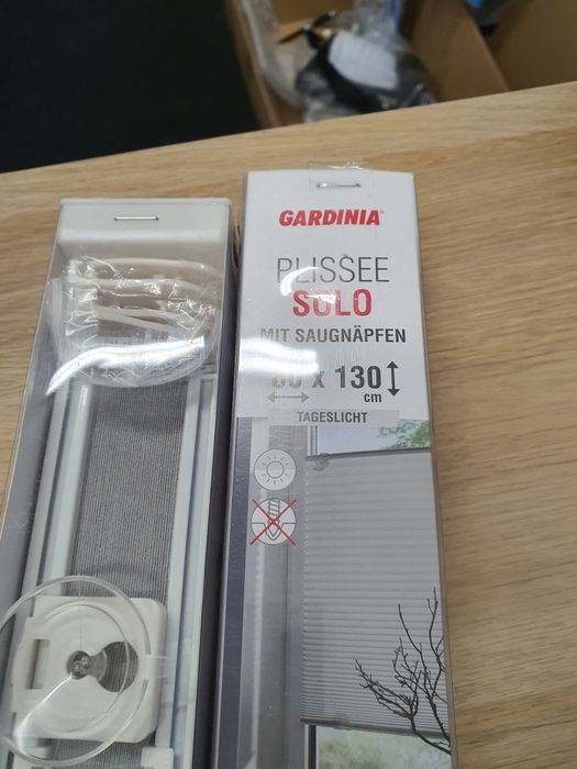 Plisa okienna Gardinia Solo 80x130 cm z przyssawkami – bez wiercenia