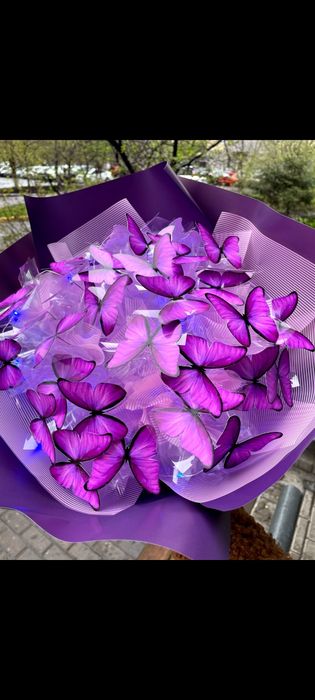 Букет с бабочками, букет из бабочек