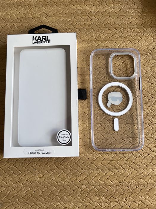 Etui oryginal Karl Lagerfeld do iPhone 15 Pro Max MagSafe Transapert