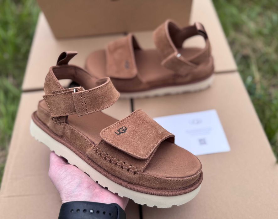 Босоножки / Босоніжки Ugg W Goldenstar Sandals Chestnut / Brown  Оригінал / Угг Сандалі / Уггі / Угги /Уги