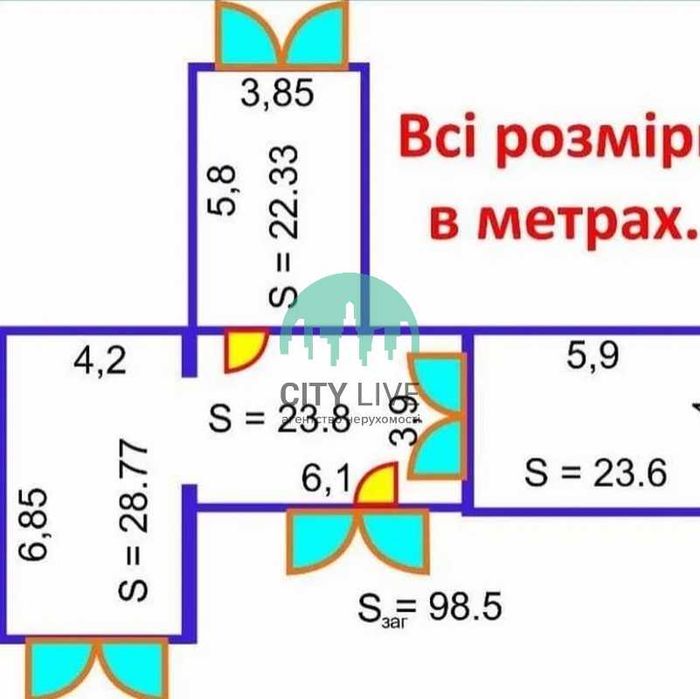 Продаж приміщення площею 98 м2 в ГБК Авіатор (38)