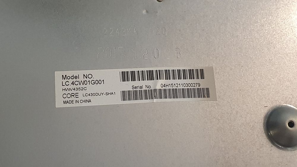 Matryca i,  podświetlenie Sharp LC-43CFE4142