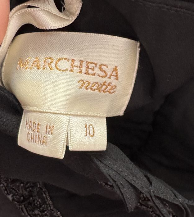 Шовкова сукня marchesa notte