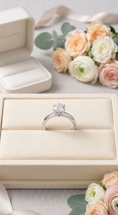 Каблучка з натуральним діамантом 1,01 ct HRD