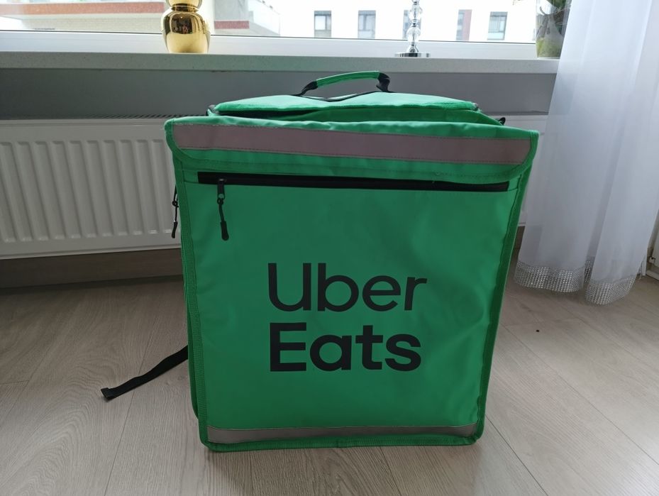 Torba Uber eats plecak delivery zielona jak nowa