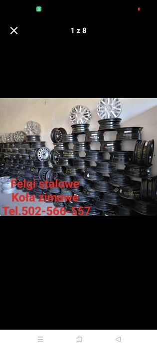 Felgi stalowe Kołpaki 15/16/17 Jak Nowe Import