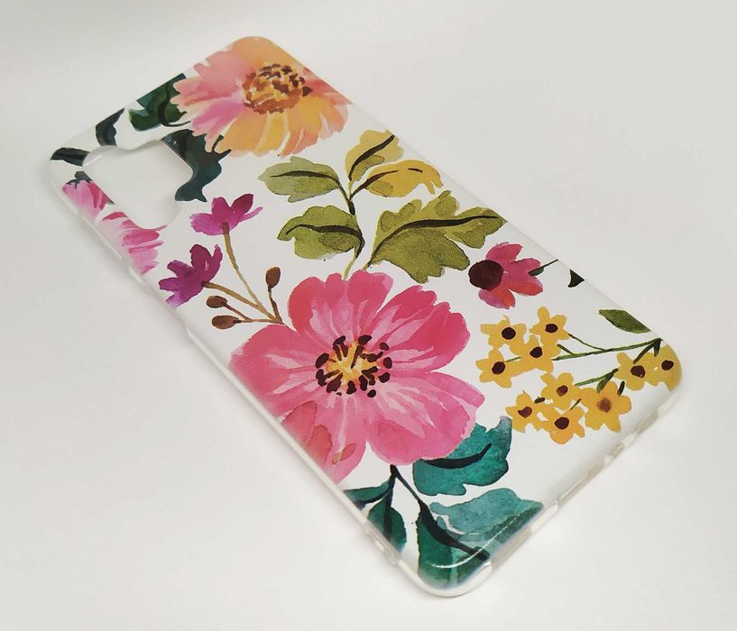 Capas silicone com Flores aguarela para telemóveis Xiaomi Redmi e Mi