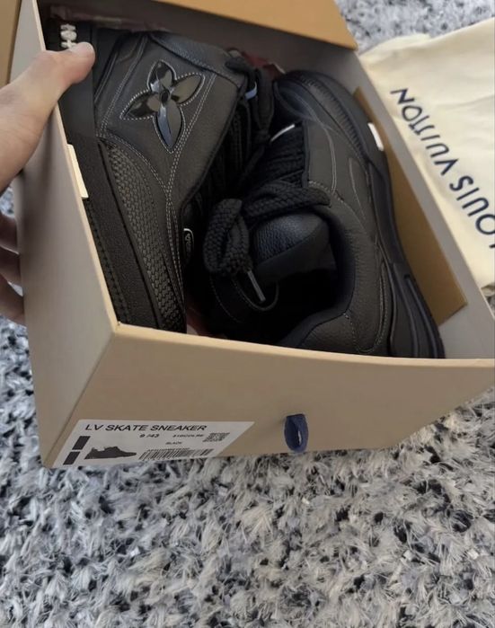 Кроссовки Louis Vuitton skate black луи виттон