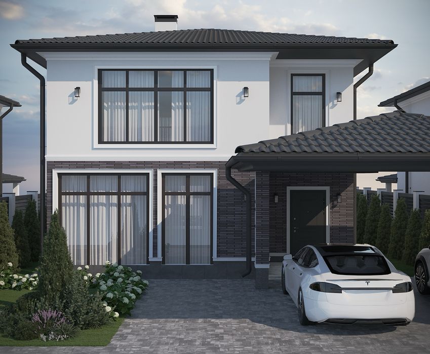 Дом с террасой, автонавесом 145 м2/ 4,5 сотки Рассрочка на 24 месяца Червоный Хутор