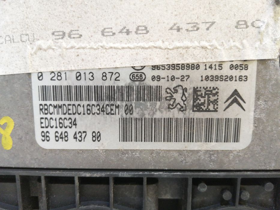 Centralina do Motor - PEUGEOT 308 I (4A_, 4C_) | 07 - 16