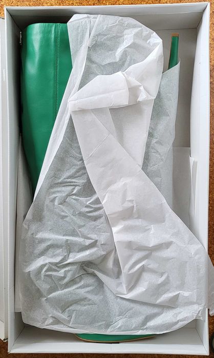 Botas Altas de Tacão Sahoco, Verdes, Tamanho 36, Originais, Novas