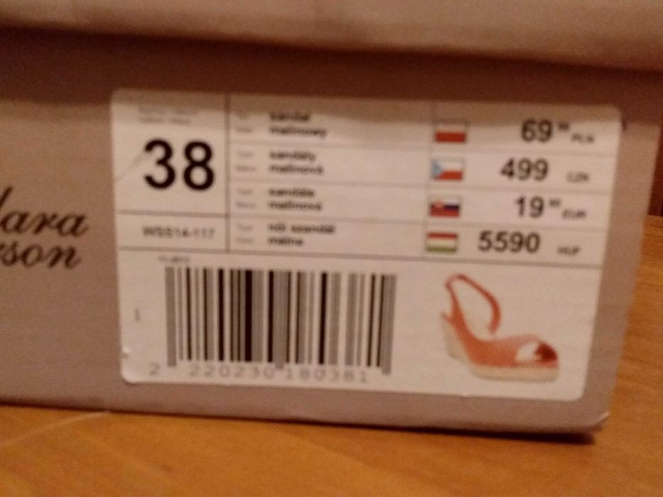 Sandały Clara Barson rozmiar 38 raz założone