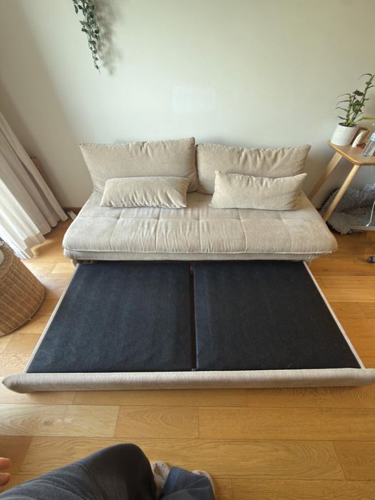 Maisons du Monde - Sofá-cama 2/3 lugares bege