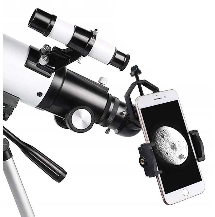 Teleskop Astronomiczny LUNETA 70mm Uchwyt n Smartfon Statyw na Prezent