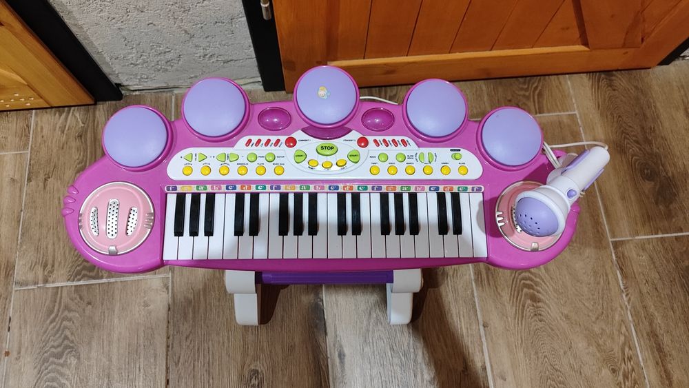 Keybord dla dzieci z mikrofonem