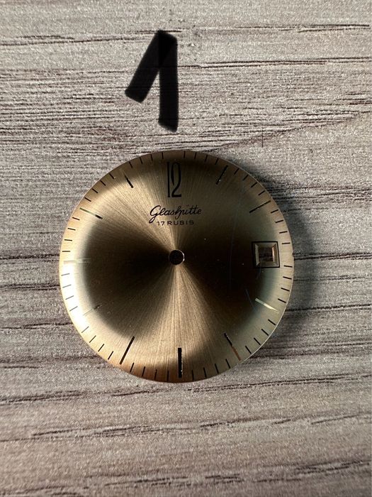 Tarcza glashutte 17rubis numer 1