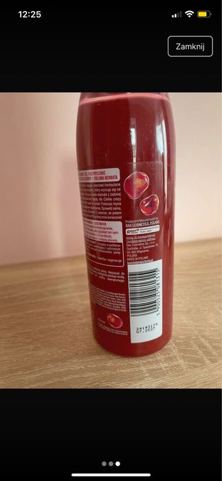 Perfecta Bubble Tea zel pod prysznic wild cherry zielona herbata