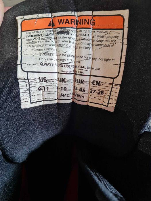 Wiązania Wakeboard Obrien GTX Buty roz 42-45