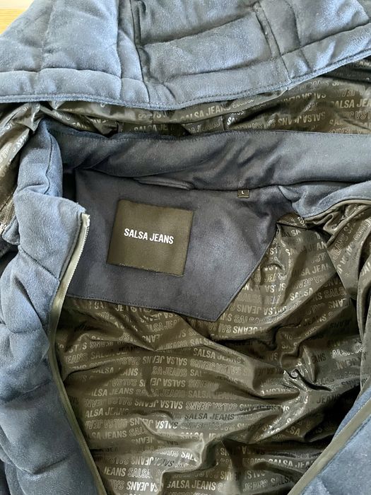 Casaco Bomber em SUEDE SALSA JEANS Azul  Tananho  L