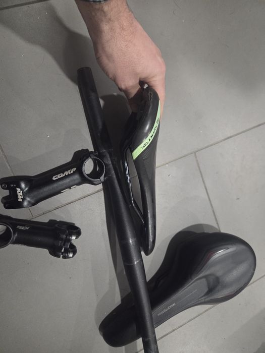 Guiador selim avanço BTT bicicleta