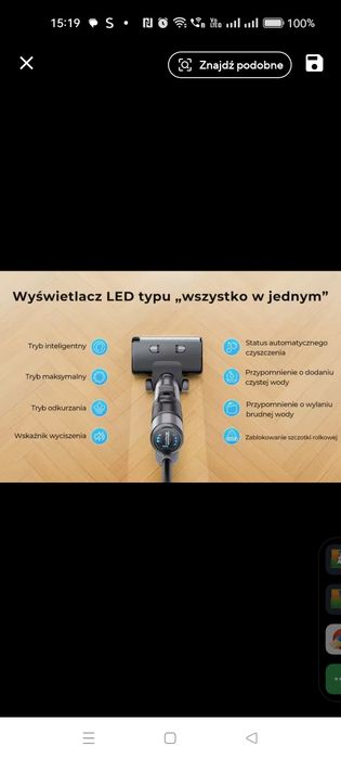 Laresar M3 odkurzacz bezprzewodowy mopujący