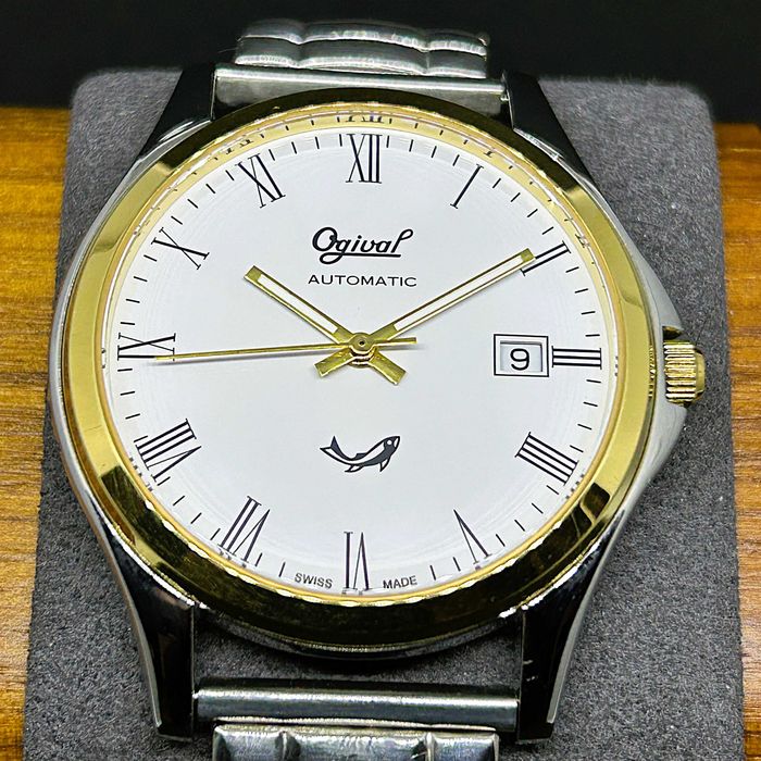 Ogival Slim Automatic Swiss Made 24G1-0845 Two Tone ETA Classic