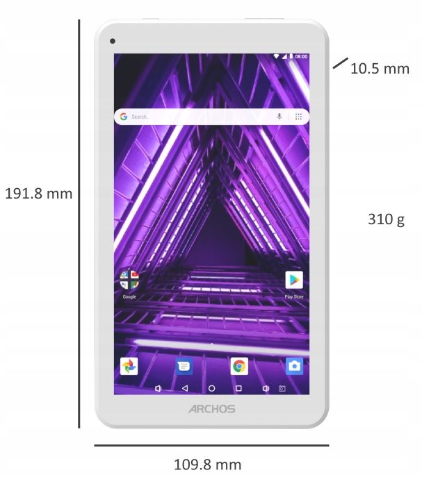 Tablet 7 Cali Wifi 4Rdzenie 16Gb 2Gb Ram Ładowarka Świeży Android 10