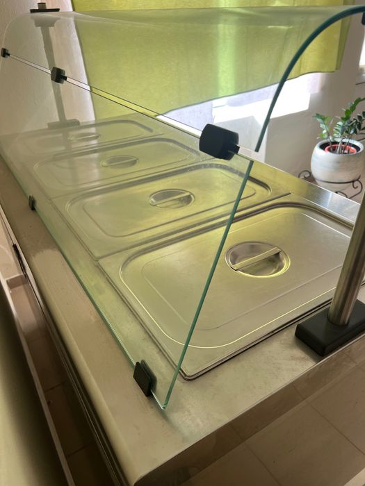 Elemento banho maria com estufa - 4 cubas