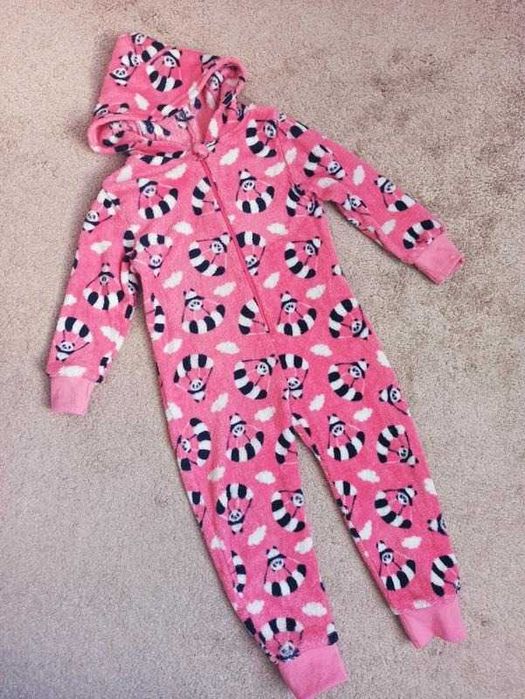Тепла піжама ромпер на дівчинку зріст 98 104