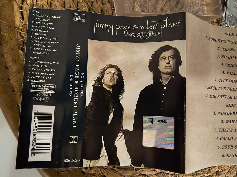 Orginalna kaseta R.Plant & J.Page - No Quarter