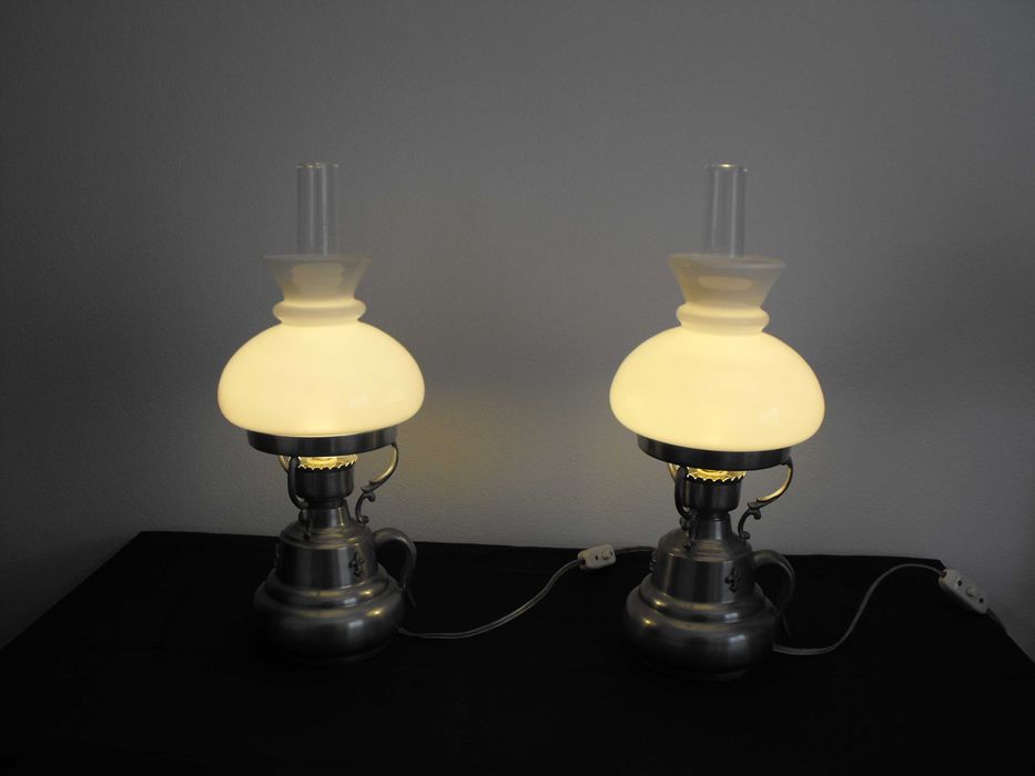 Candeeiros de estanho puro