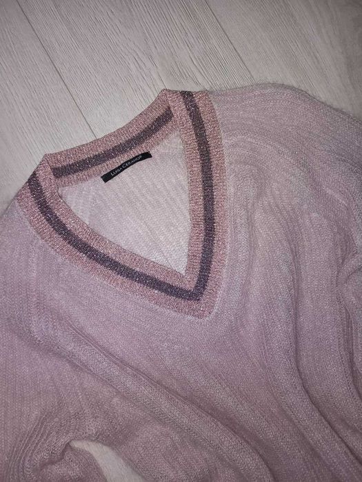 Мохеровый джемпер паутинка Luisa Cerano шерсть мохер