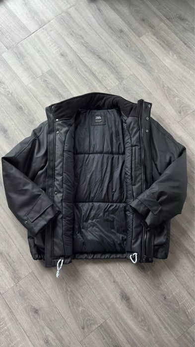 Zara leather jacket, puffer, bomber