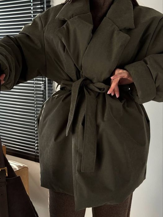 Жіноча Тепла Зимова Куртка на Запах/Женская Теплая Зимняя Куртка